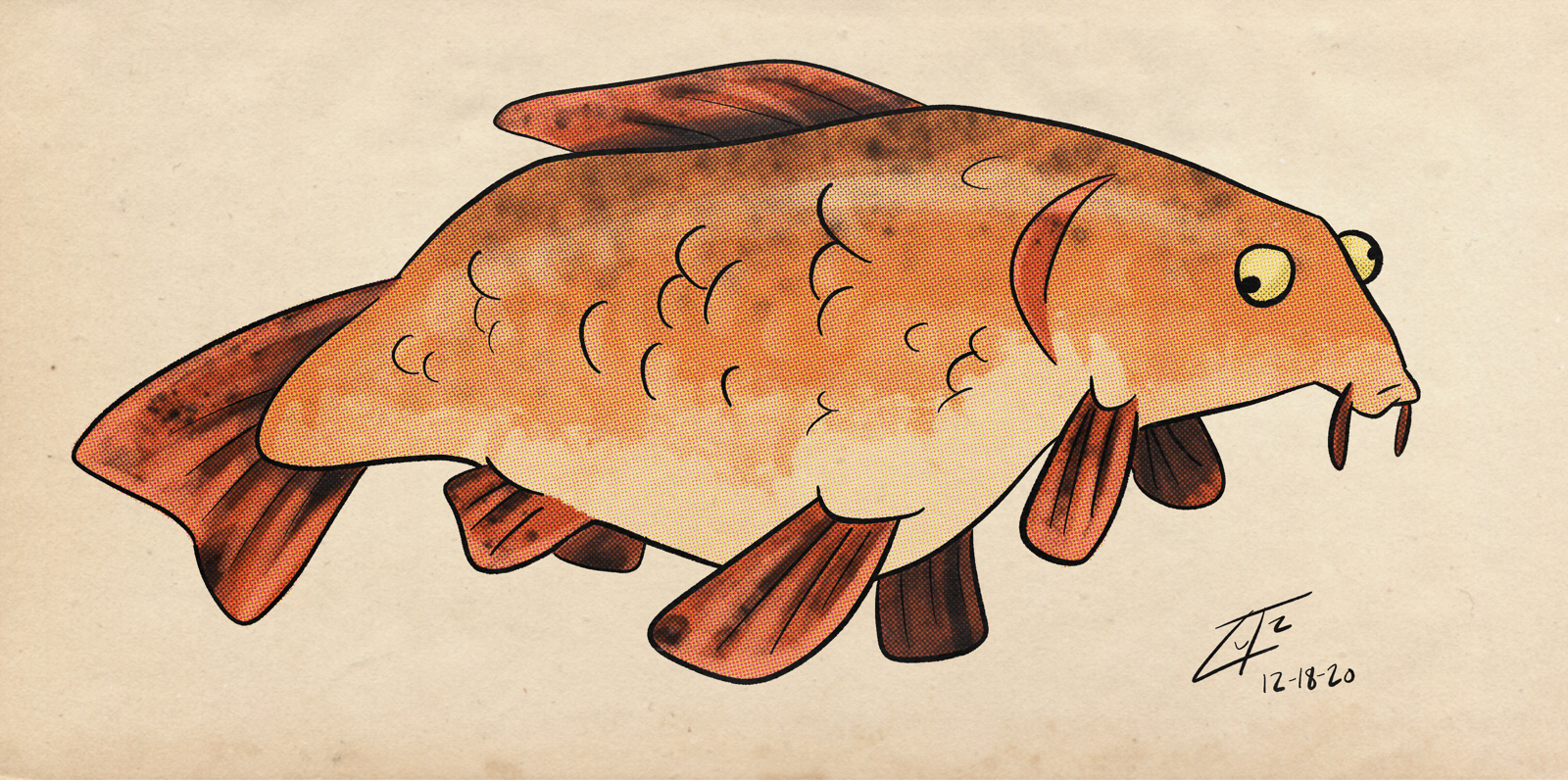 The internet made everyone draw a carp.