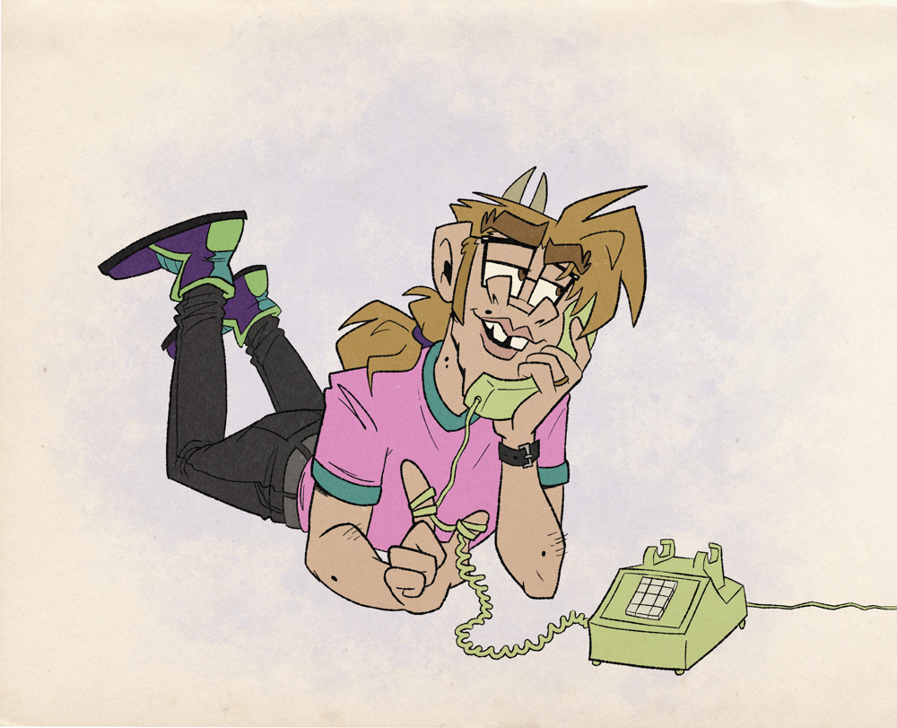 Dempsey is flirting with somebody on his phone (it's Rhodes).