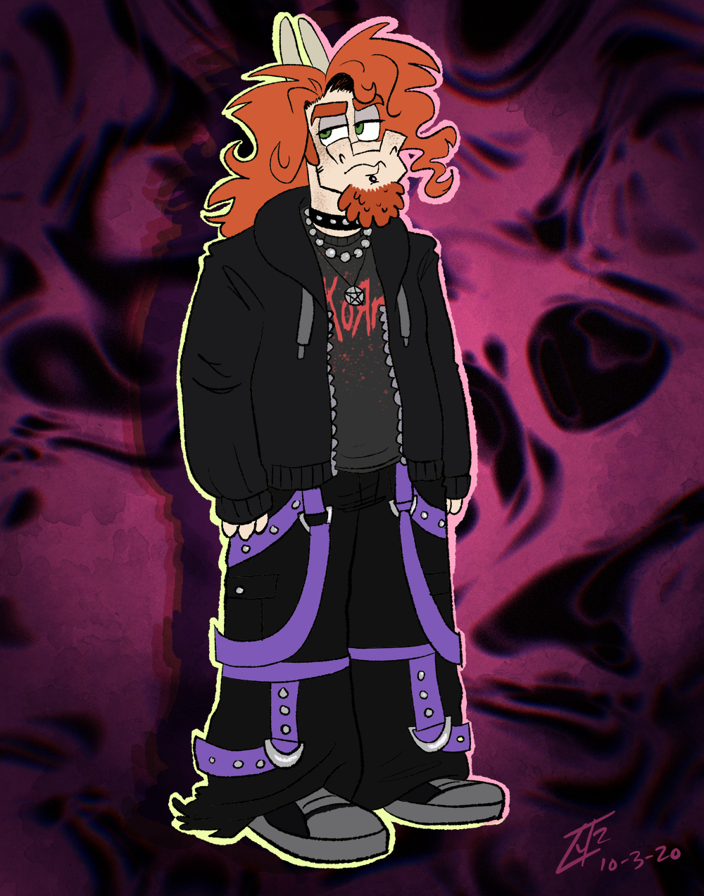 A harrowing glimpse into a universe where Rhodes likes nu-metal.